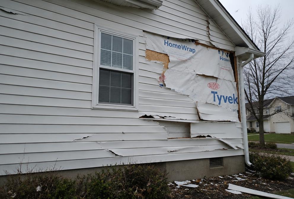 Siding Repair on a Long Island home